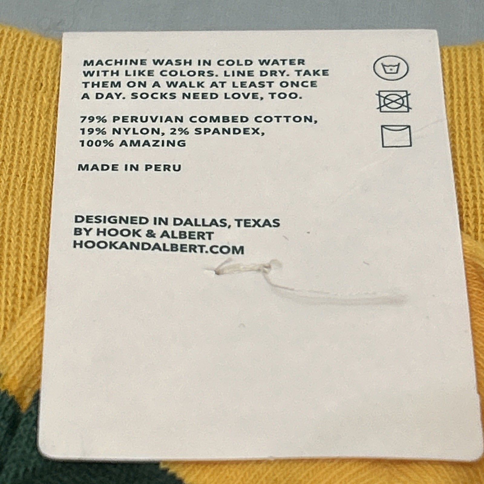 Baylor University Crew Socks Green Where Lights Shine Bright One Size — image 4 of 5